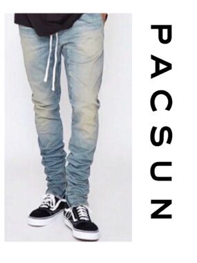 PacSun Light Blue Men’s Jogger-Style Skinny Sweatpants